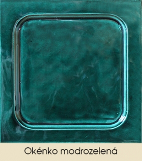 Okénko modrozelená