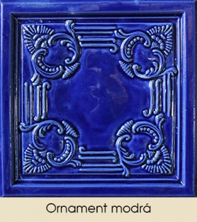 Ornament modrá